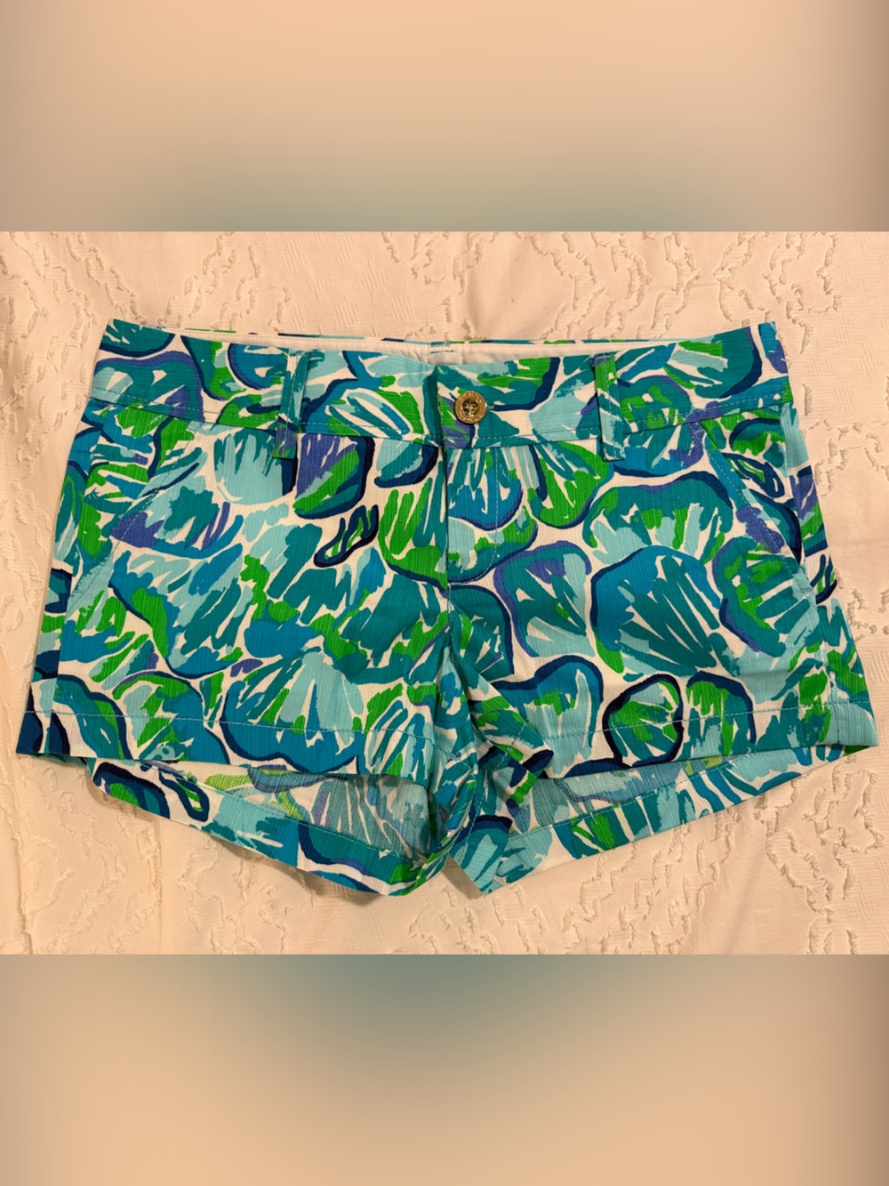Lilly Pulitzer The Walsh Short in Agate Green Lazy River print